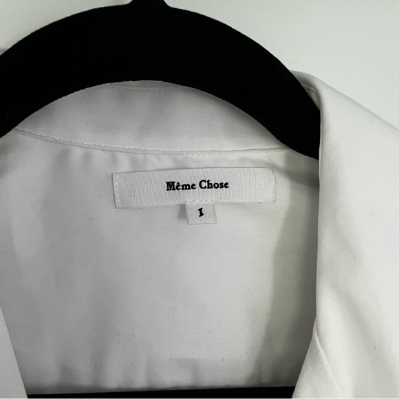 Même Chose white double breasted tie top - Picture 4 of 4